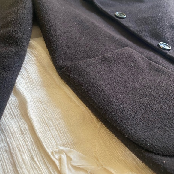 Asos Black Petite Peacoat - Picture 7 of 8